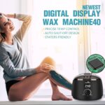 Lifestance L2 Digital Wax Pot Warmer Kit with jasmine hard wax beads and waxing accessories displayed.