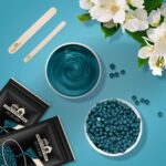 Lifestance L2 Digital Wax Pot Warmer Kit with jasmine hard wax beads and waxing accessories displayed.