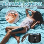 Lifestance L2 Digital Wax Pot Warmer Kit with jasmine hard wax beads and waxing accessories displayed.