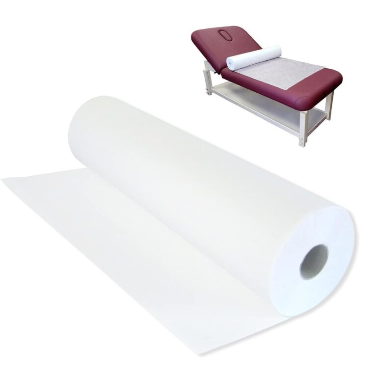 Platonee Disposable Massage Table Sheets Roll, 50-Count White Non-Woven Bed Covers