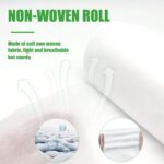 White roll of Platonee disposable non-woven massage table sheets, pre-perforated for 50 individual covers.