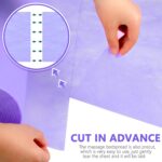 Two rolls of purple Tudomro disposable non-woven massage table sheets, unrolled slightly to show texture.