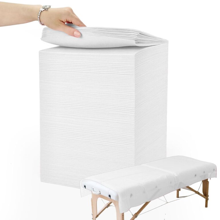 Ypfyed 200-Piece Disposable Massage Table Sheets 31" x 71" - White Non-Woven Fabric Bed Covers